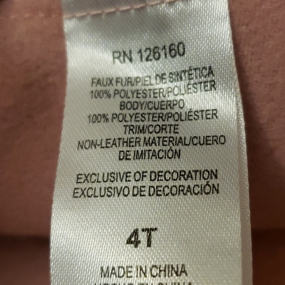 Betsy Johnson Pink 3 PC Jacket-Cape & Pants Set Size 4T - Picture 10 of 11